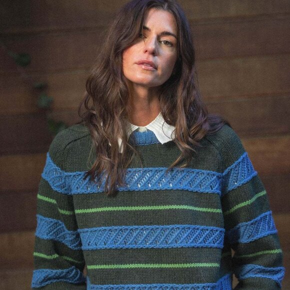 Trovata Sweaters - Trovata Birds of Paradis | Dorian Striped Sweater | Size Medium